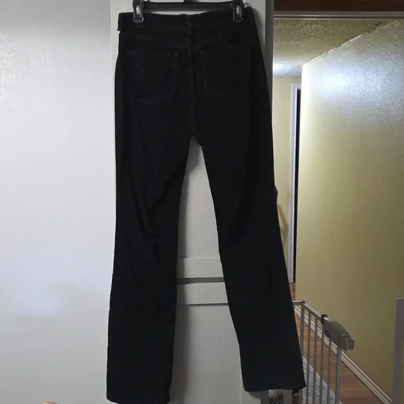 NYDJ Women's Classic Black Velvet Straight Leg Jeans - Picture 3 of 4